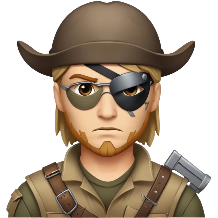 mercenary with eye-patch emoji