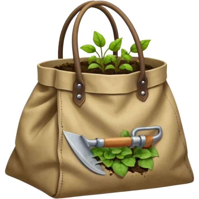 Bag of garden hoes emoji