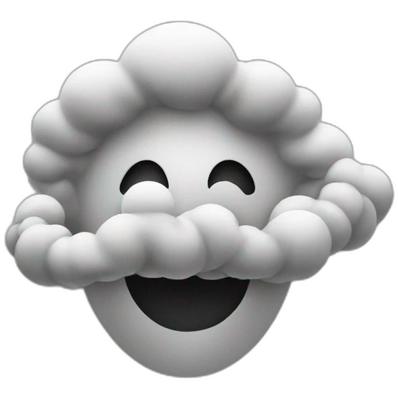 Nose with smoke emoji