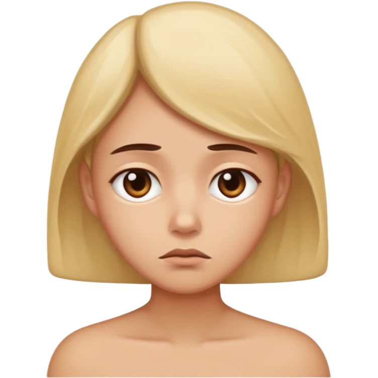 inseguridad corporal: una silueta humana mirando su reflejo con una expresión de duda o tristeza emoji