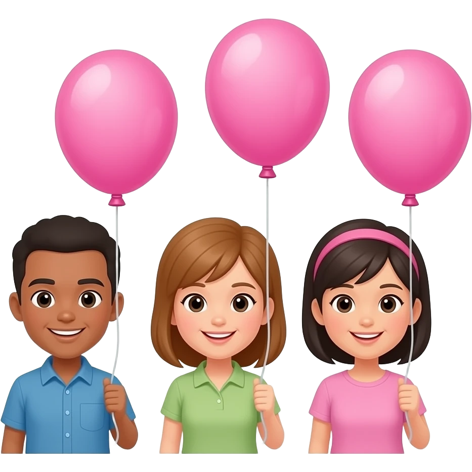 People with Pink Balloons emoji