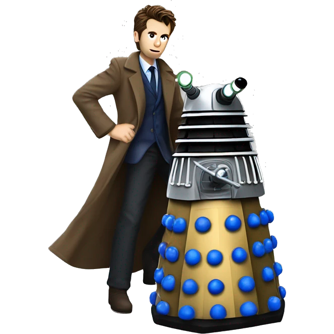 10th doctor riding a dalek emoji