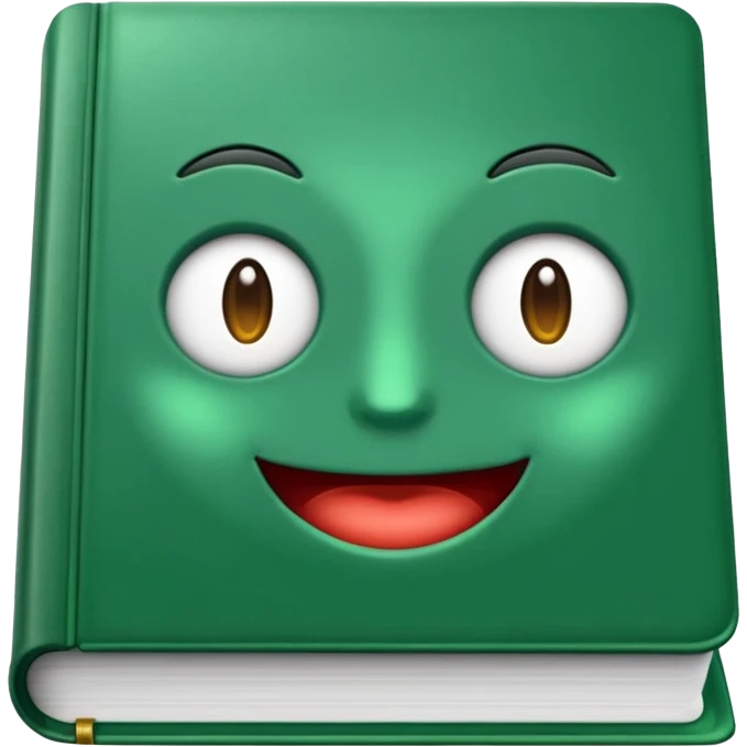 emoji green book without face emoji