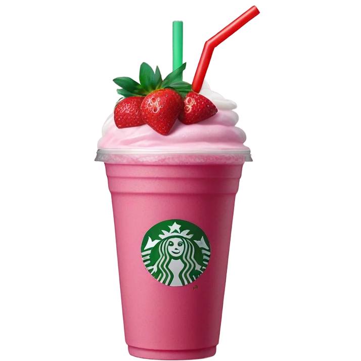 Pink drink Starbucks  emoji