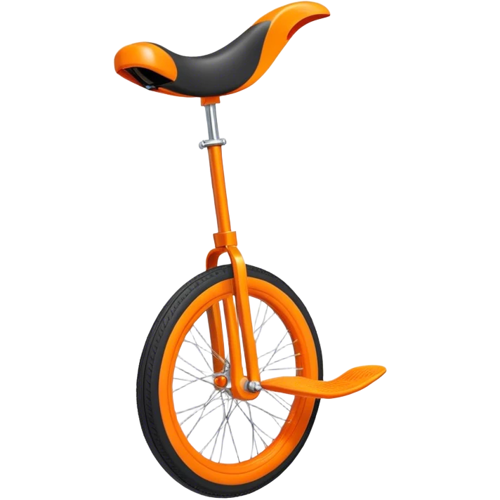 An orange unicycle emoji