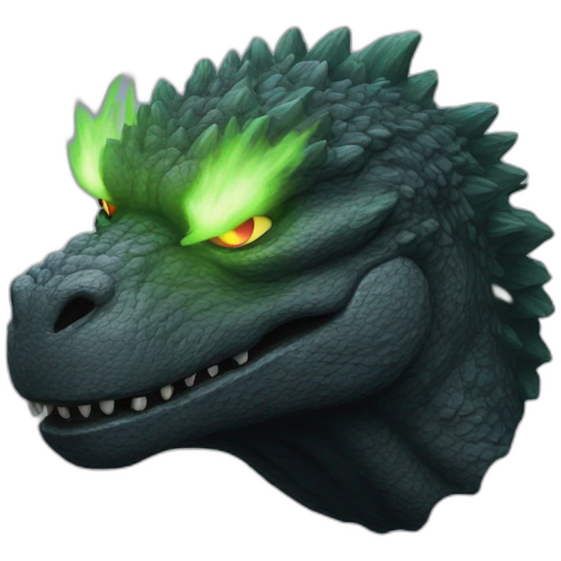 Godzilla head emoji