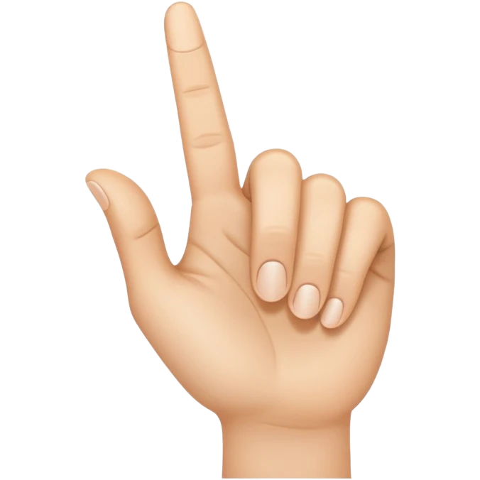 a hand with finger pointing at the camera emoji