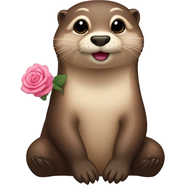 Loutre rose  emoji