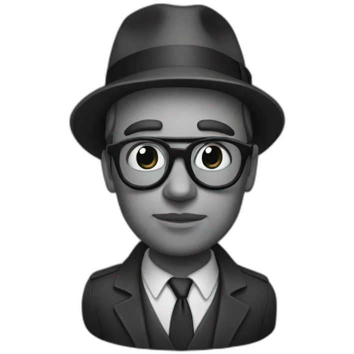 Noir gros emoji
