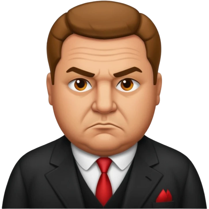 владелец фирмы пухлый и серьезный опасный мафия emoji