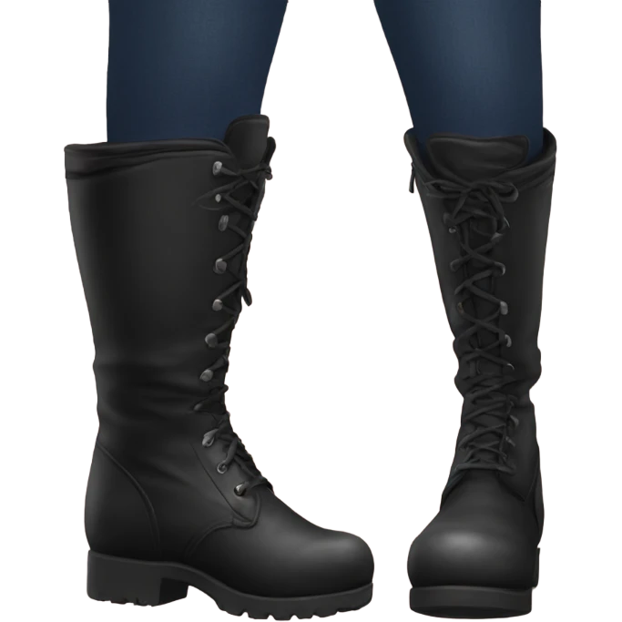 Black boots emoji
