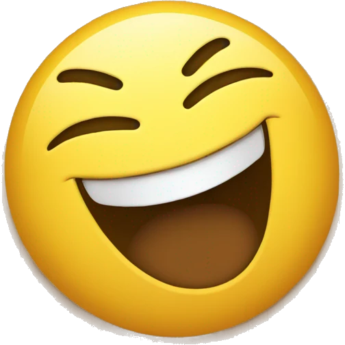 Laughing emoji on the floor emoji