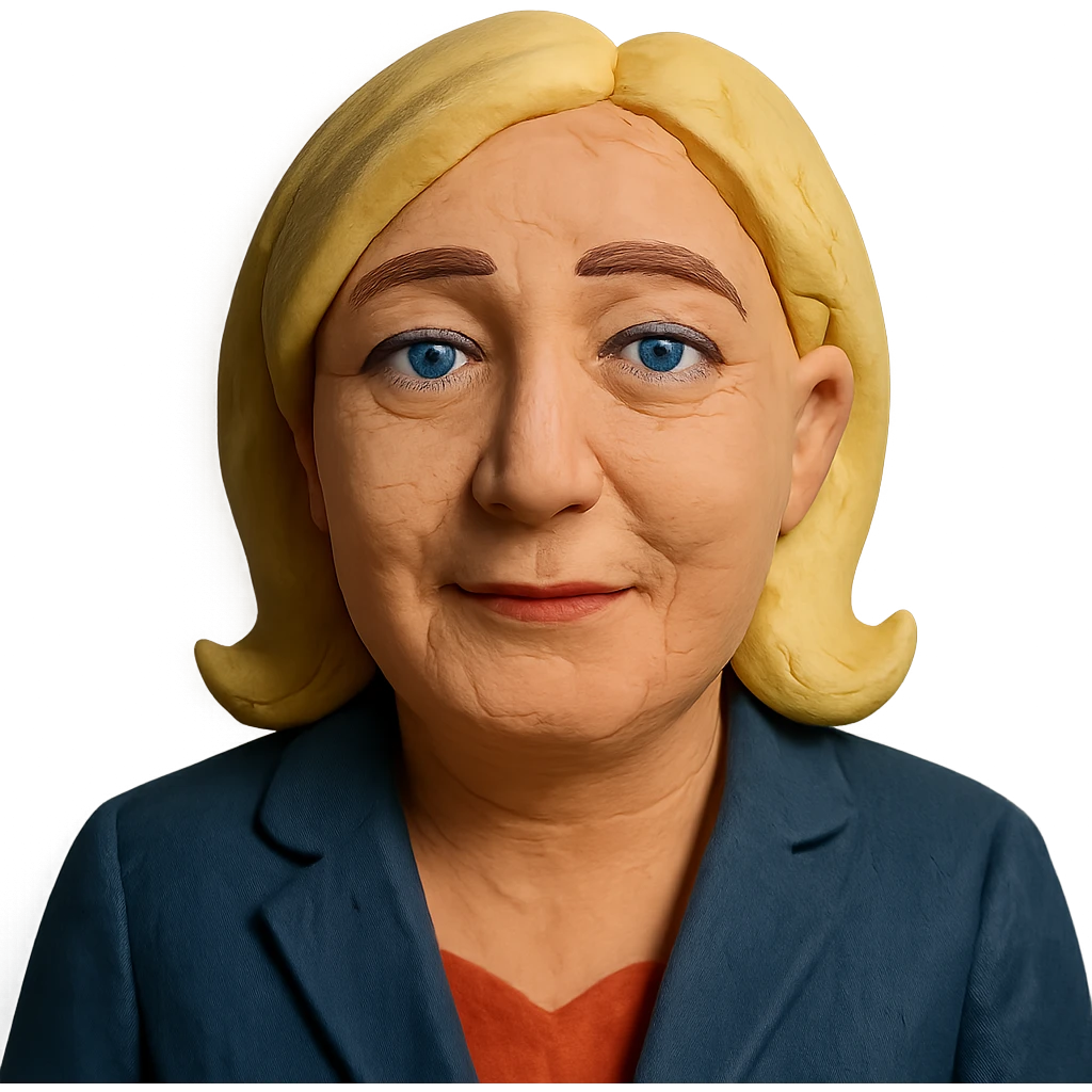 portrait of Marine Le Pen emoji