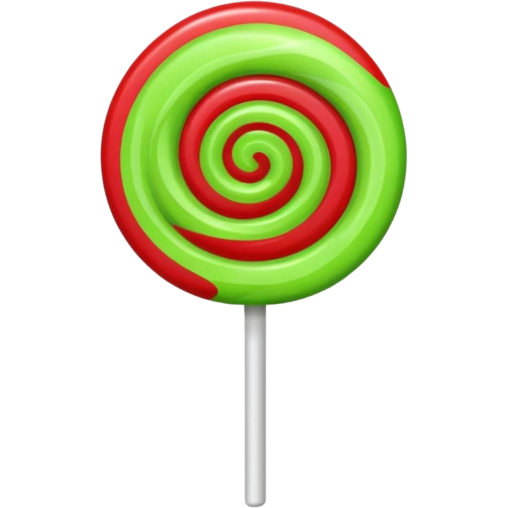 a lollipop, apple emoji style emoji