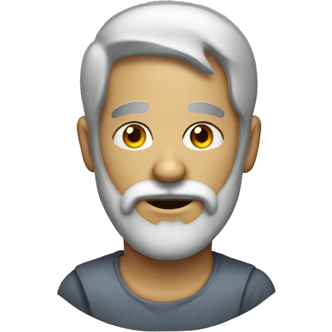 dirty man with a beard and halo emoji
