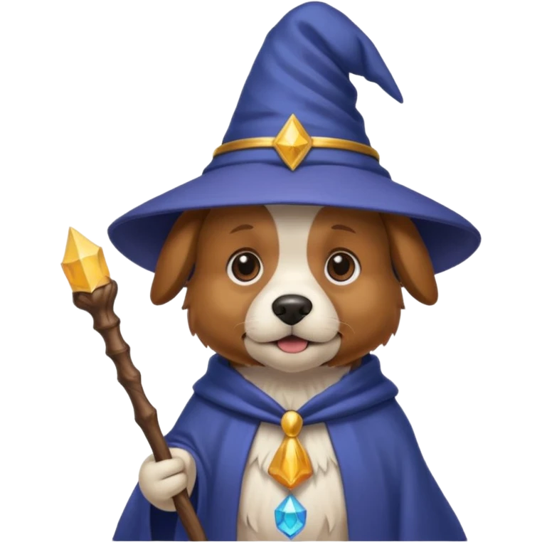 Dog wizard emoji