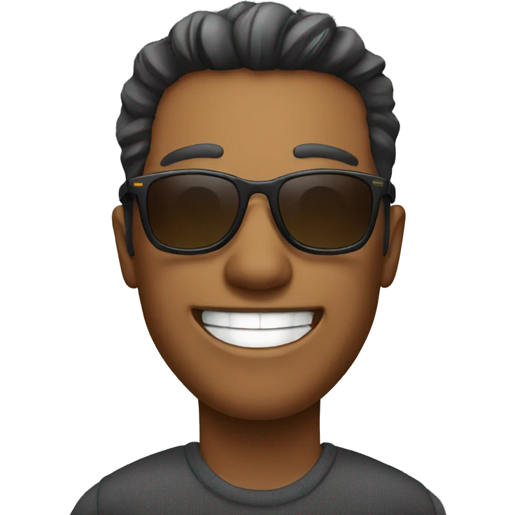 smiling man with sunglasses emoji
