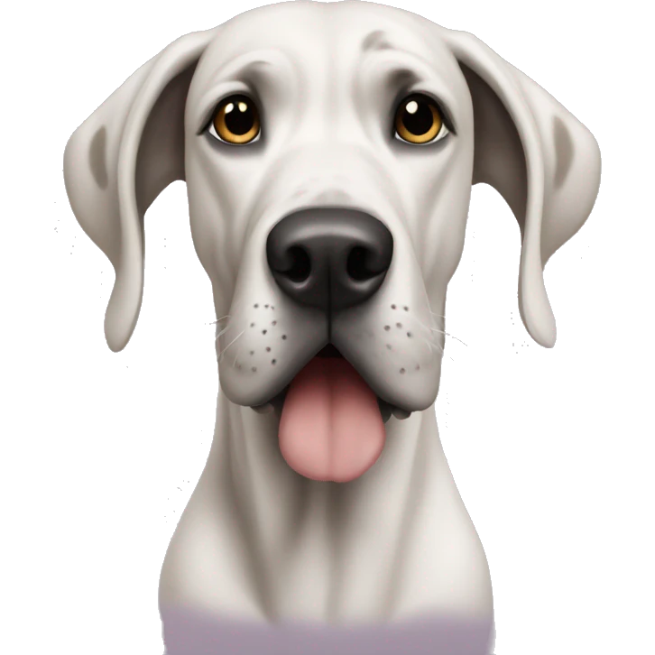 Great Dane kisses emoji