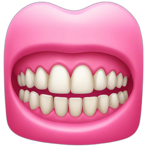 teeth bright emoji
