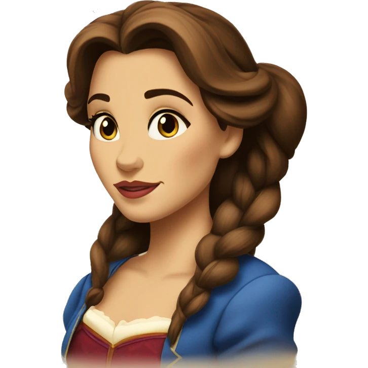 beauty and the beast belle emoji