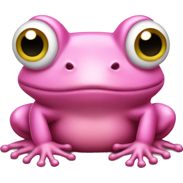 Pink frog emoji