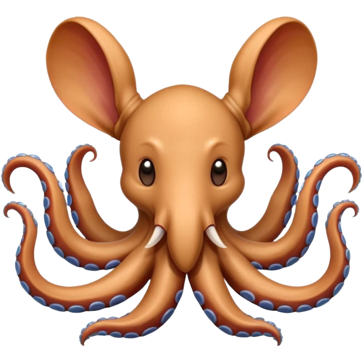 A Aardvark with Octopus arms emoji