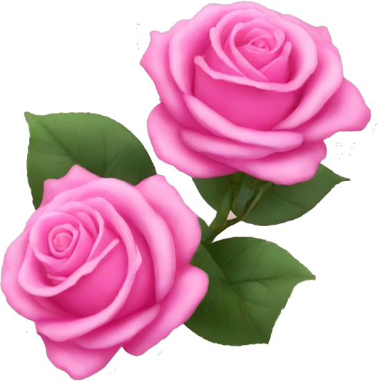Pink roses emoji