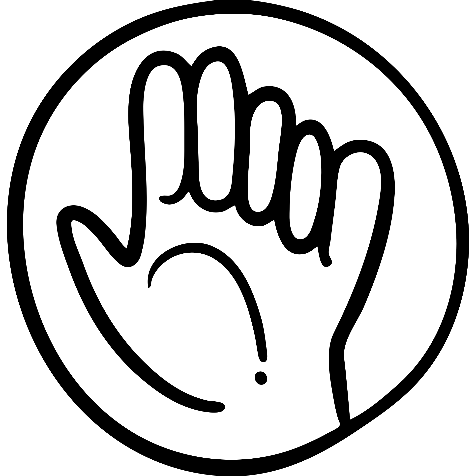 life icon circular shape hand drawn black outline emoji