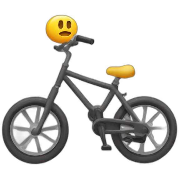 mono montando una bicileta emoji