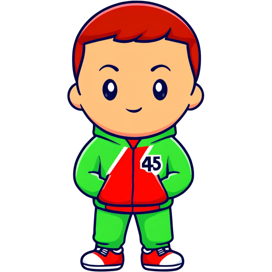 Squid Game player in green tracksuit with number 456 emoji