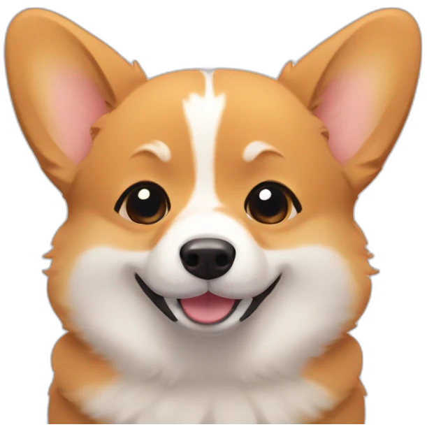 corgi wants to cuddle emoji