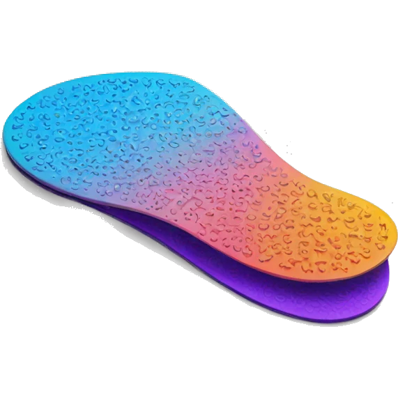 colorful 3dprinted insole  emoji