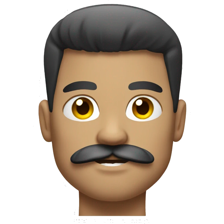 white bodybuilder with the mustache emoji