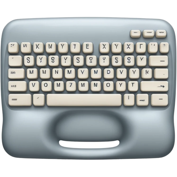 Computer keyboard missing keys, one spot replaced with exposed muscle. emoji