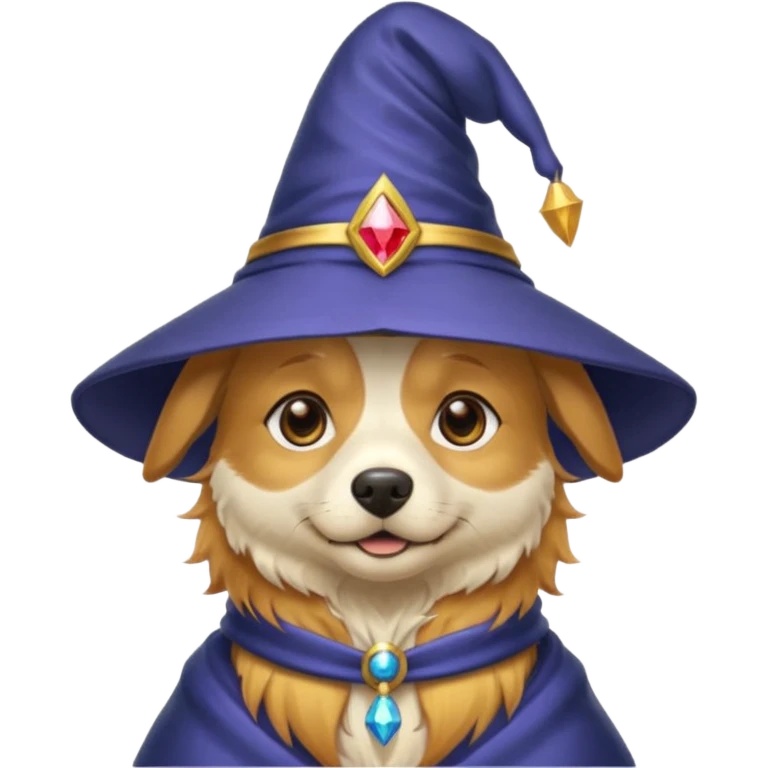 Dog wizard emoji
