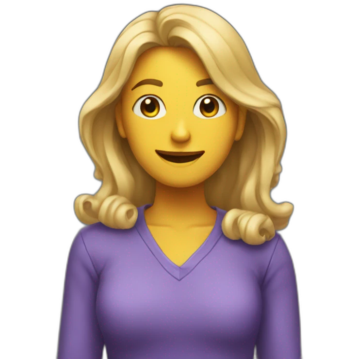 Una persona diciendo No emoji