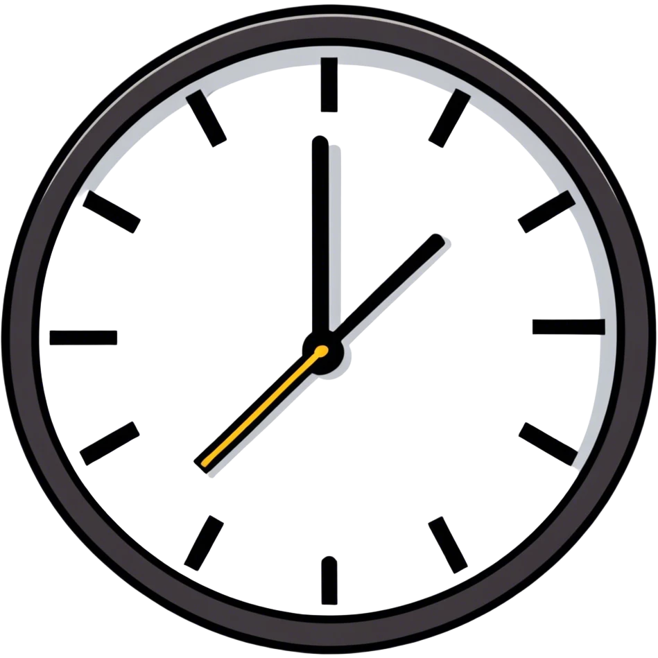 Time is running emoji