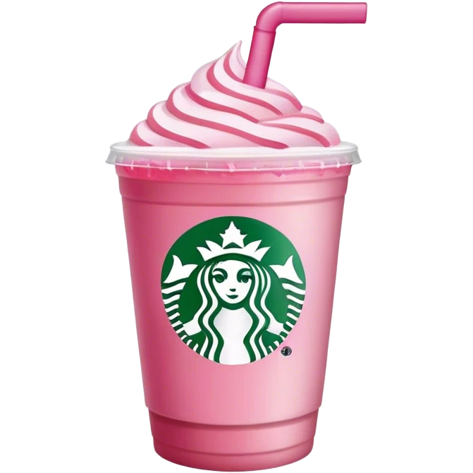 Starbucks pink drink emoji