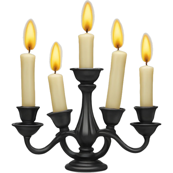 Vintage candle holder for 5 candles  emoji