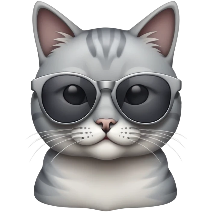 Cat wearing sunglasses emoji