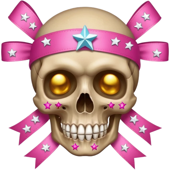 Make this 💀 with a 🎀 and some ✨ emoji