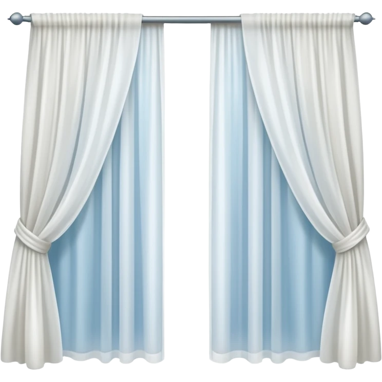 Окно с развивающиеся шторы emoji