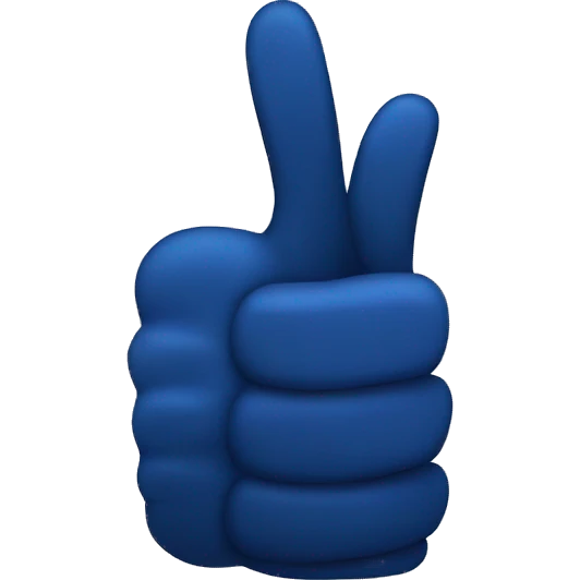 DARK BLUE Thumbs up emoji
