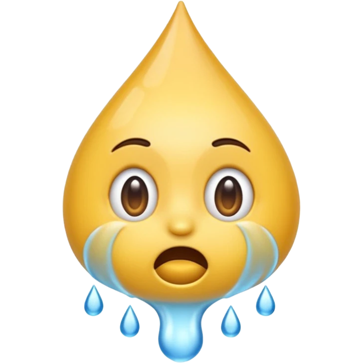 moaning emoji with a water emoji emoji