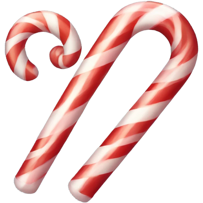 Cute innocent candy cane emoji