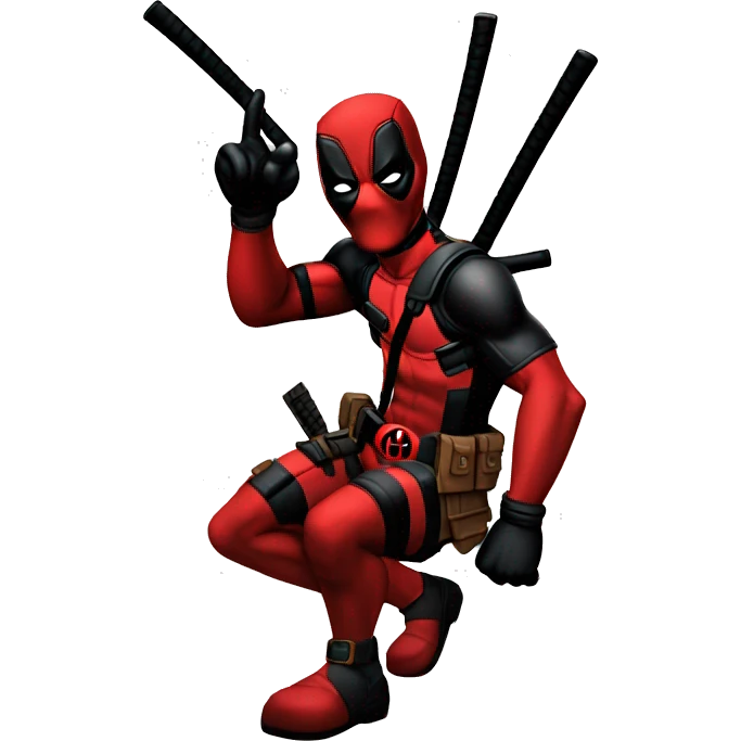 deadpool flipping you off emoji