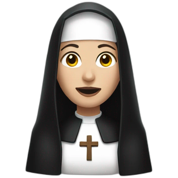 The nun emoji