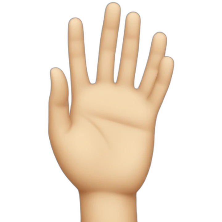 Talk to my hand emoji