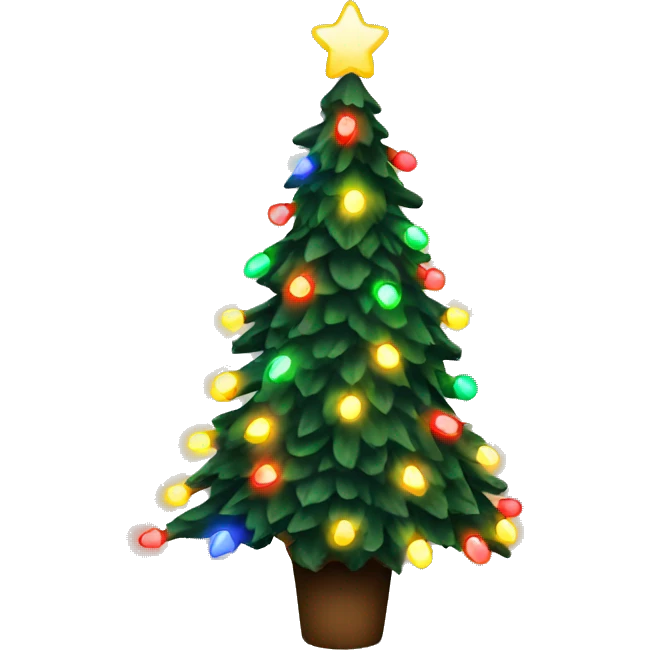 Christmas lights emoji
