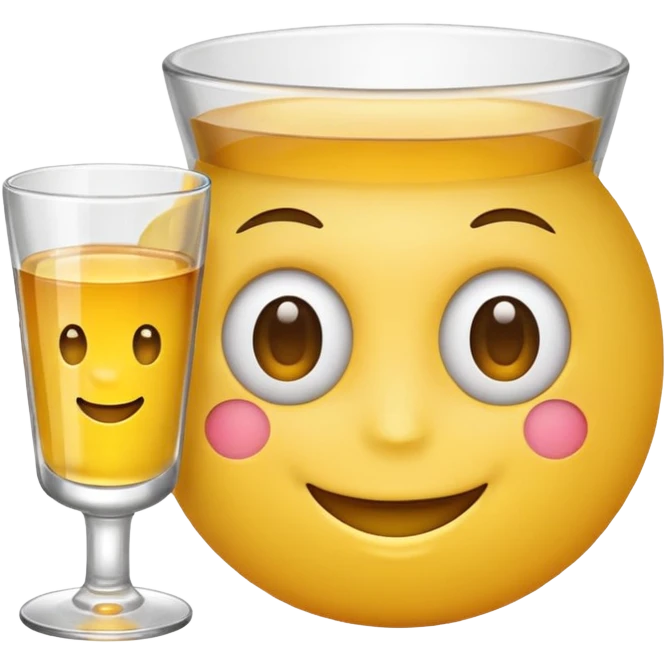 Emoji holding a shot emoji